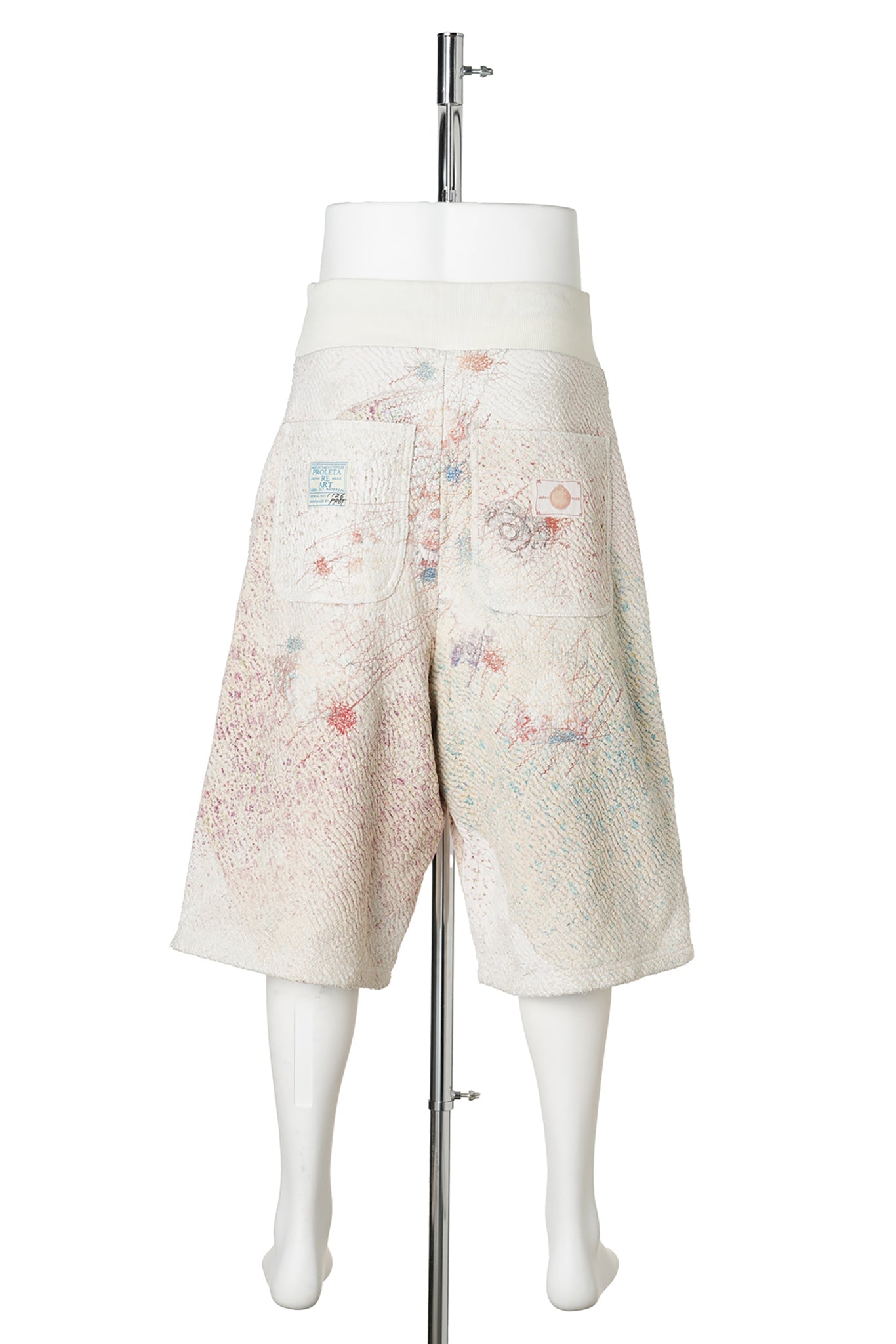 UROBOROS SWEAT BUGGY SHORTS ” WHITE CALICO” / WHITE CALICO