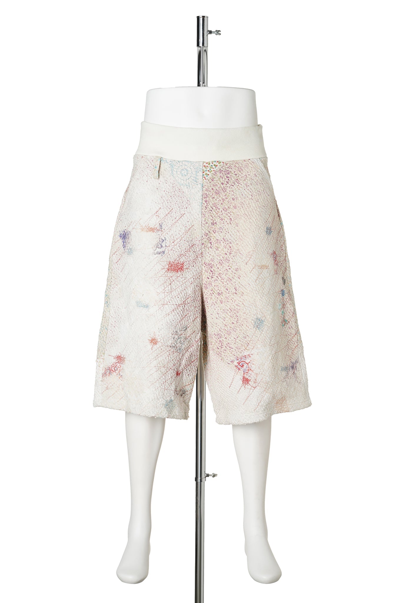 UROBOROS SWEAT BUGGY SHORTS ” WHITE CALICO” / WHITE CALICO