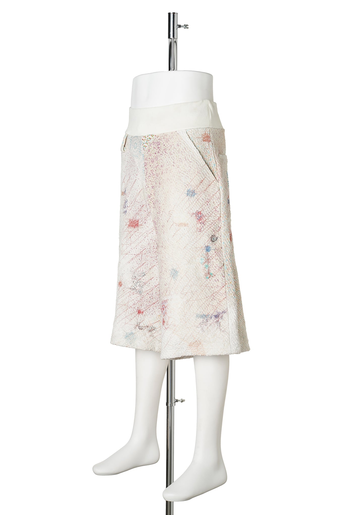 UROBOROS SWEAT BUGGY SHORTS ” WHITE CALICO” / WHITE CALICO