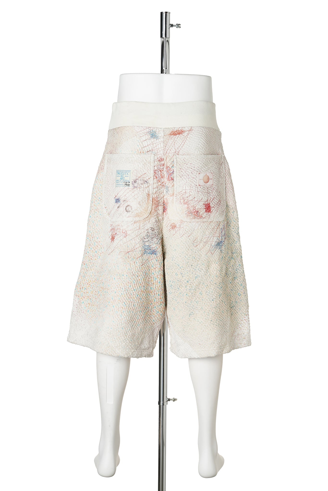 UROBOROS SWEAT BUGGY SHORTS ” WHITE CALICO” / WHITE CALICO