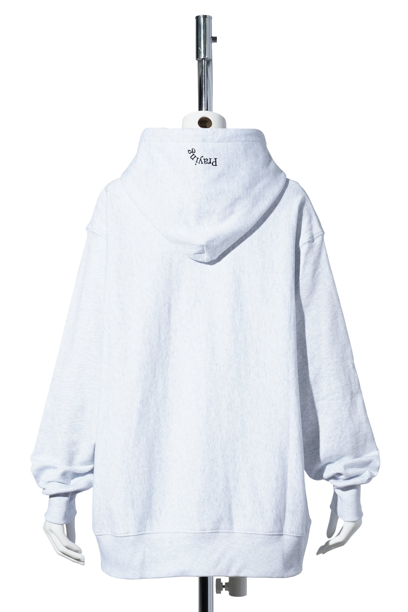 PRAYING COLLEGE HOODIE / GREY