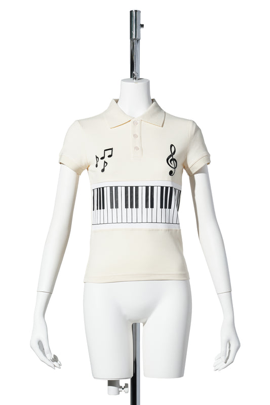 PIANO WOMENS POLO / CREAM