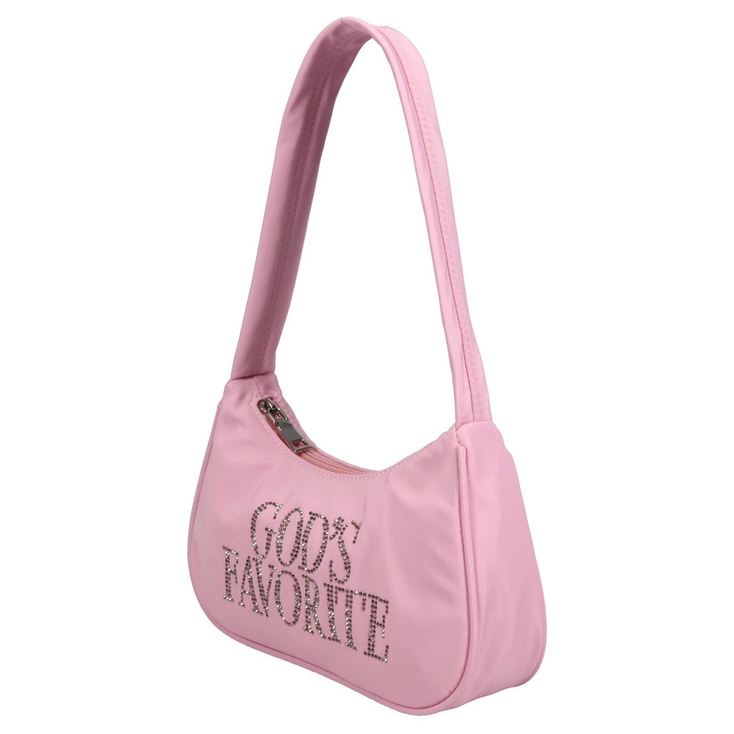 GOD'S FAVORITE RHINESTONE BAG / PINK