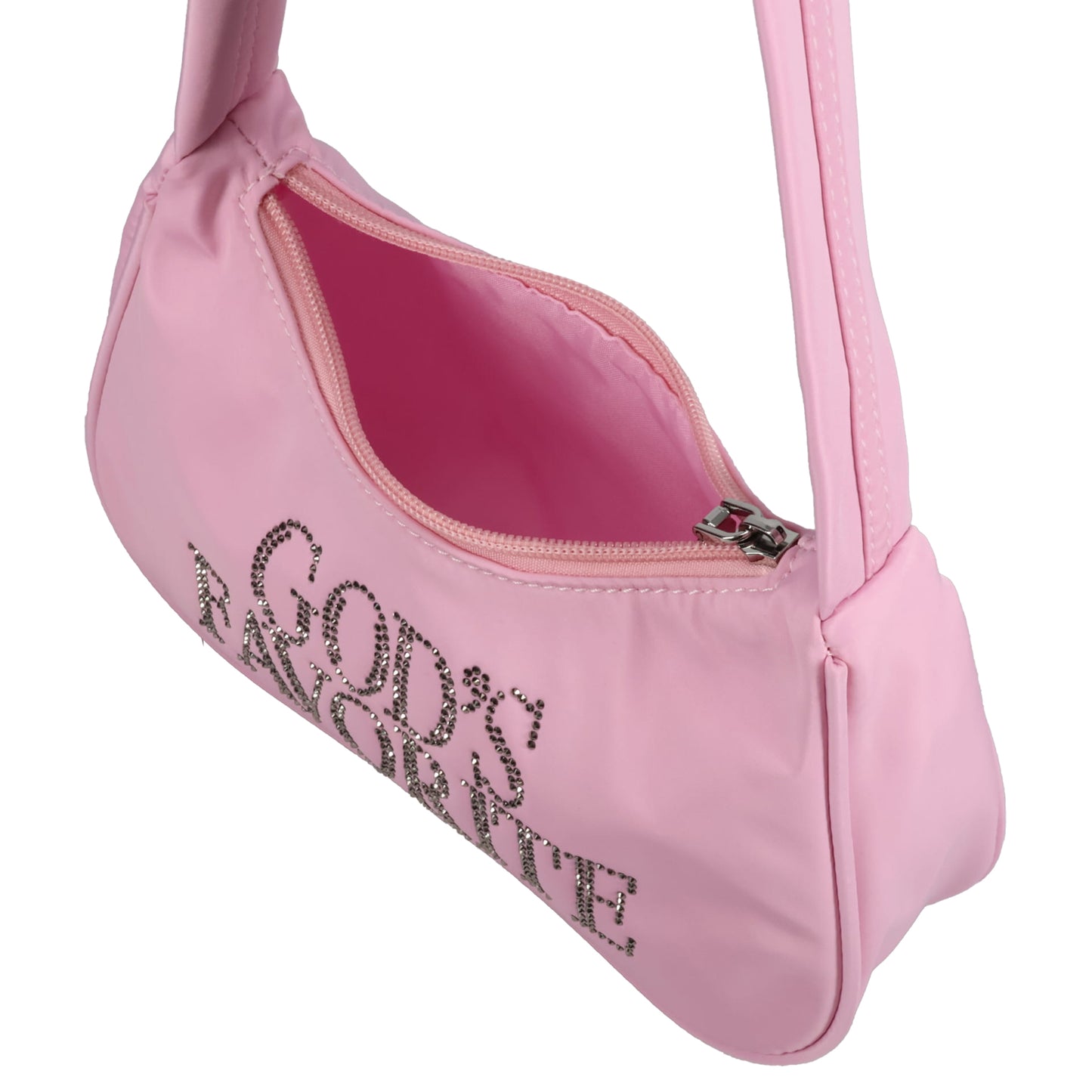 GOD'S FAVORITE RHINESTONE BAG / PINK