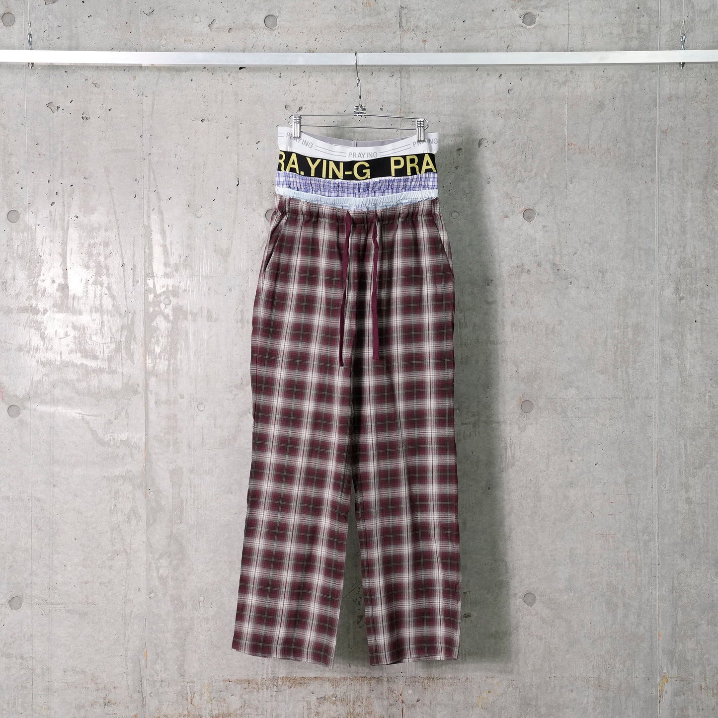 UNDERWEAR SWEATS PLAID / GREY