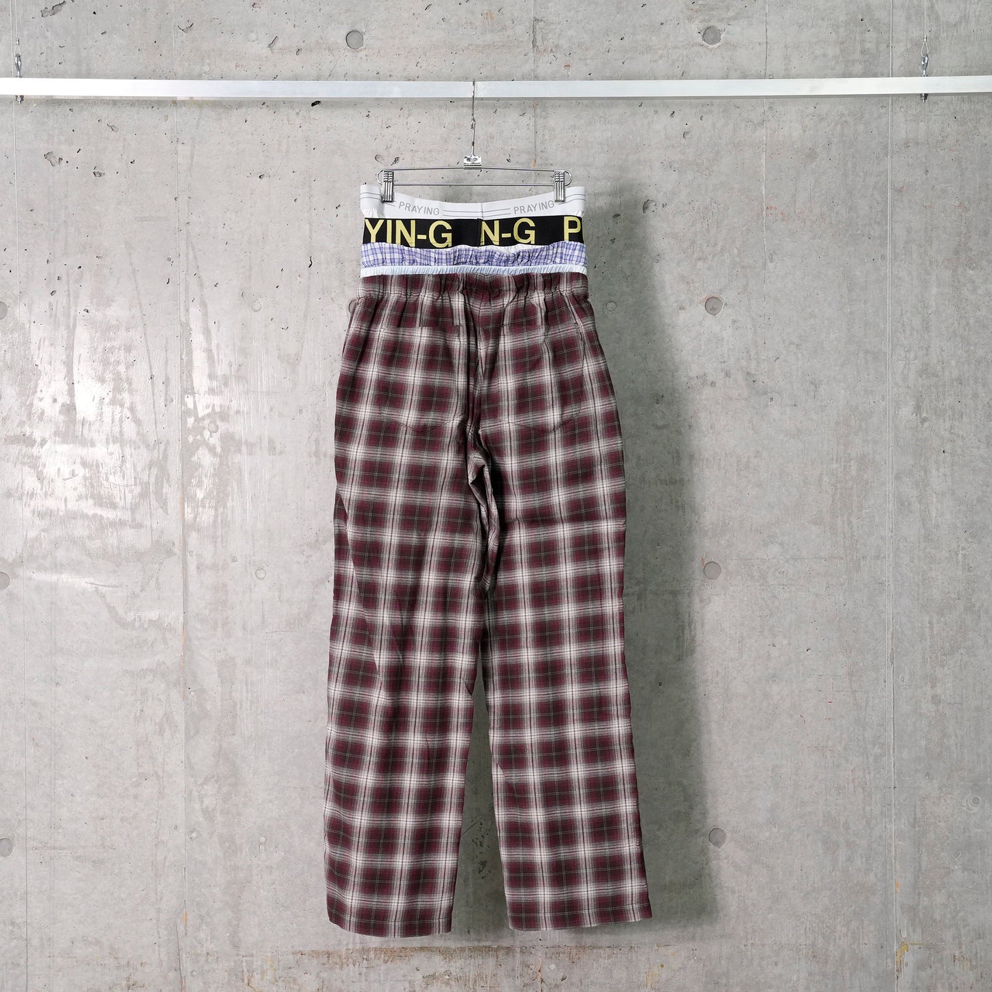 UNDERWEAR SWEATS PLAID / GREY