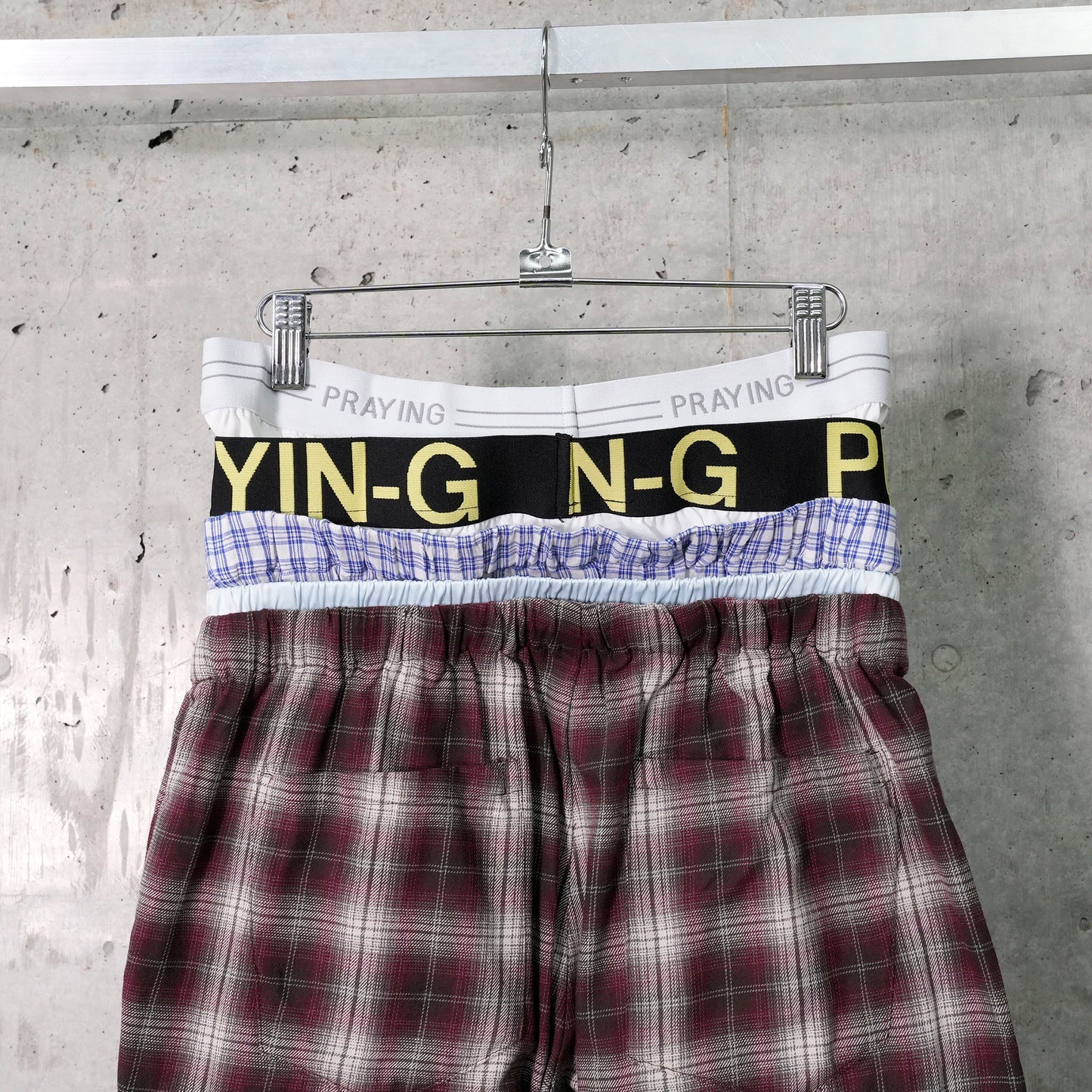 UNDERWEAR SWEATS PLAID / GREY