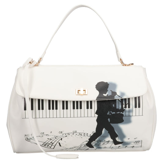 WHITE DRUMMER BOY BAG / WHITE