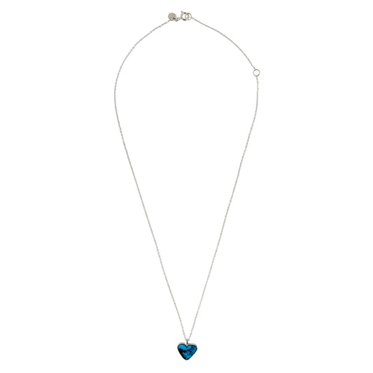 ROUGH HEART TURQUOISE NECKLACE / SILVER