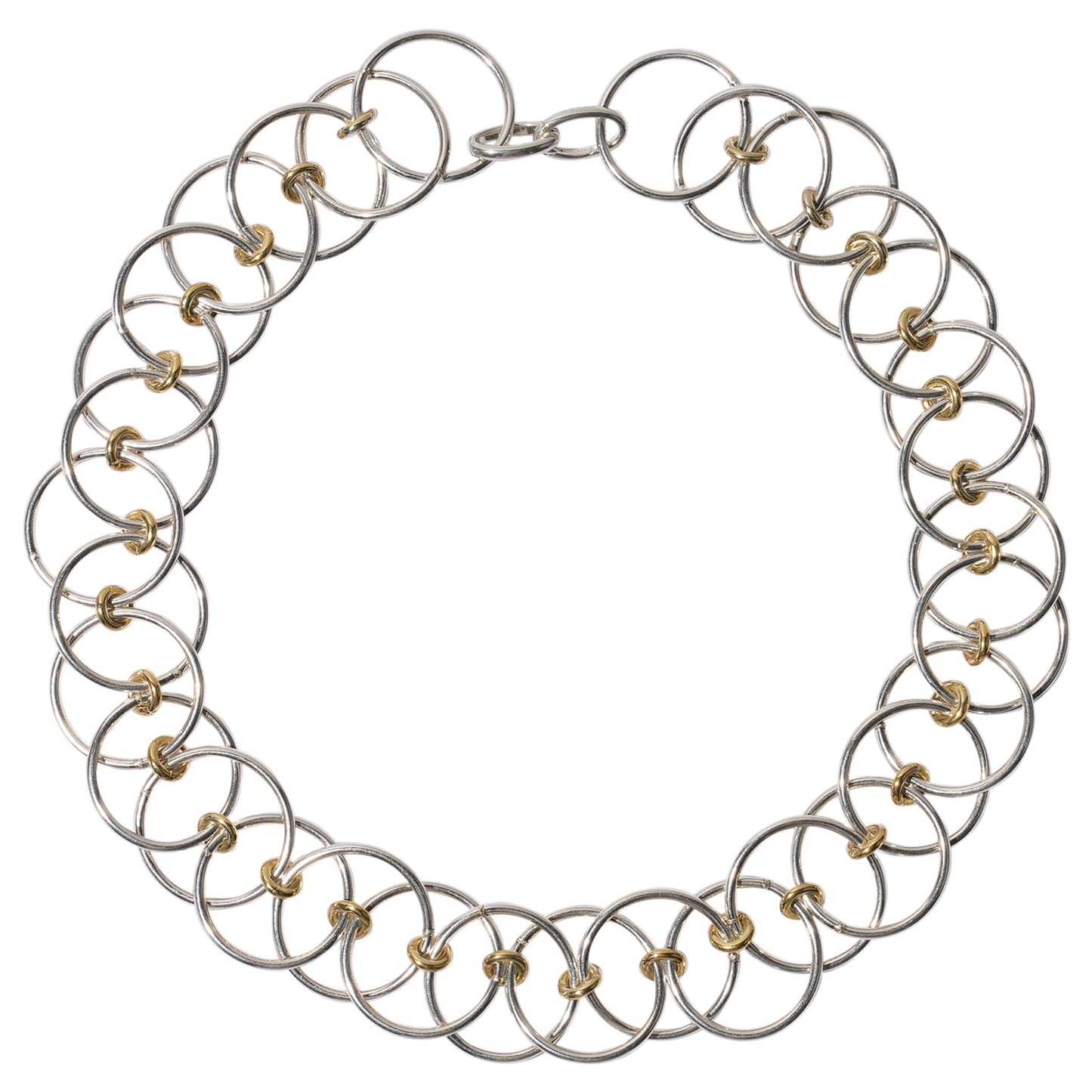 YU-KIN RING OVERLAP NECKLACE 40 / 07:SLV