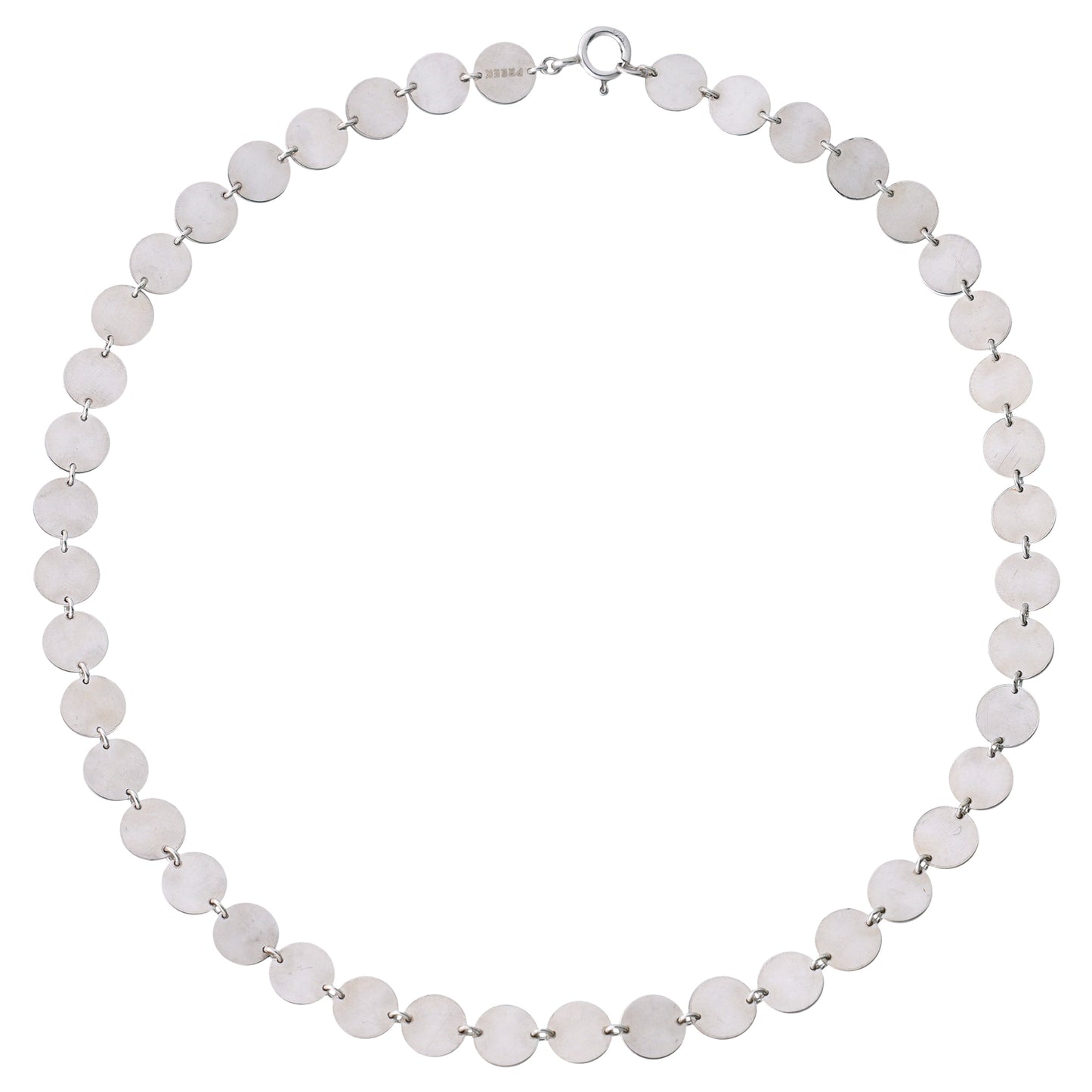 YU-KIN CIRCLE PLATE NECKLACE 38 / 07:SLV