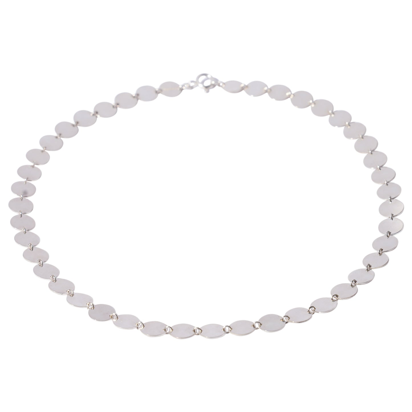 YU-KIN CIRCLE PLATE NECKLACE 38 / 07:SLV