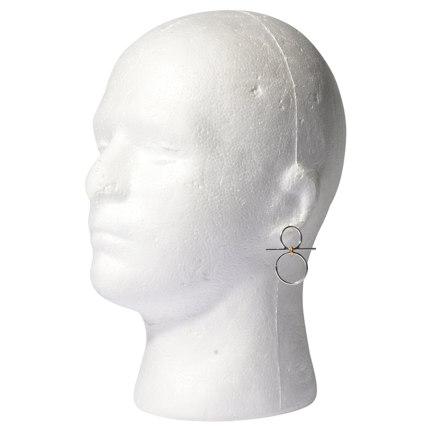 YU-KIN RING OVERLAP EARRINGS / 07:SLV