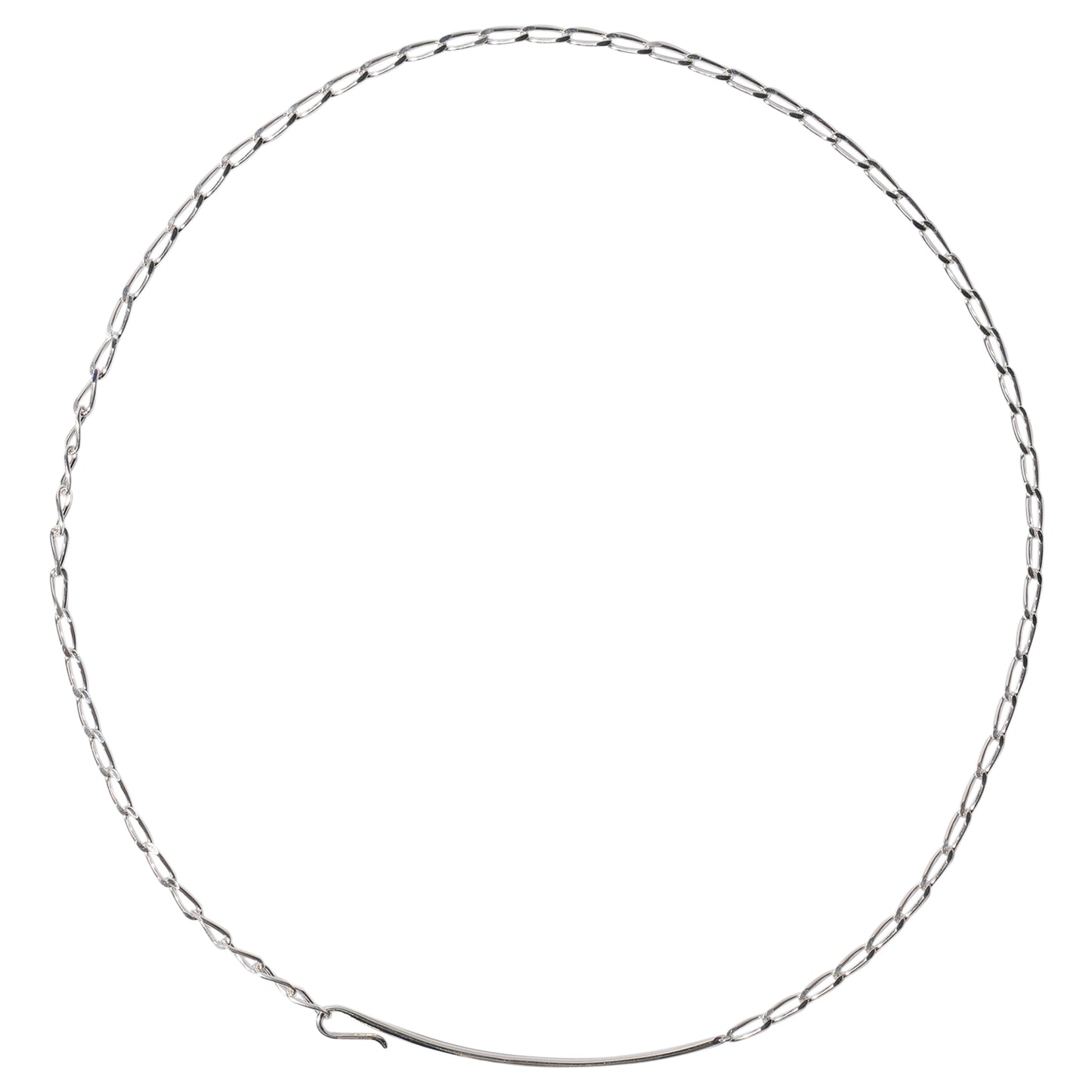 YU-KIN HOOK CHAIN LARIAT NECKLACE 55 / 07:SLV