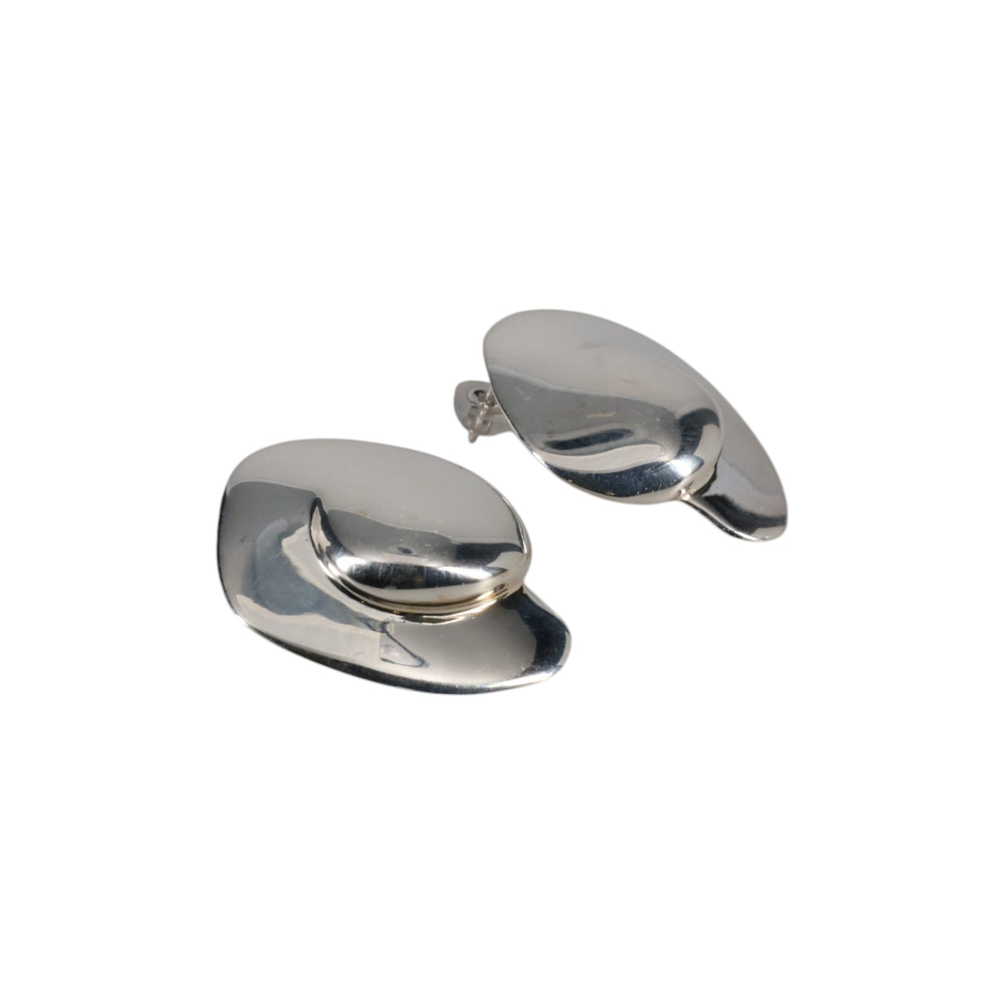 YU-KIN ROUND SHAPE EARRINGS / 07:SILVER