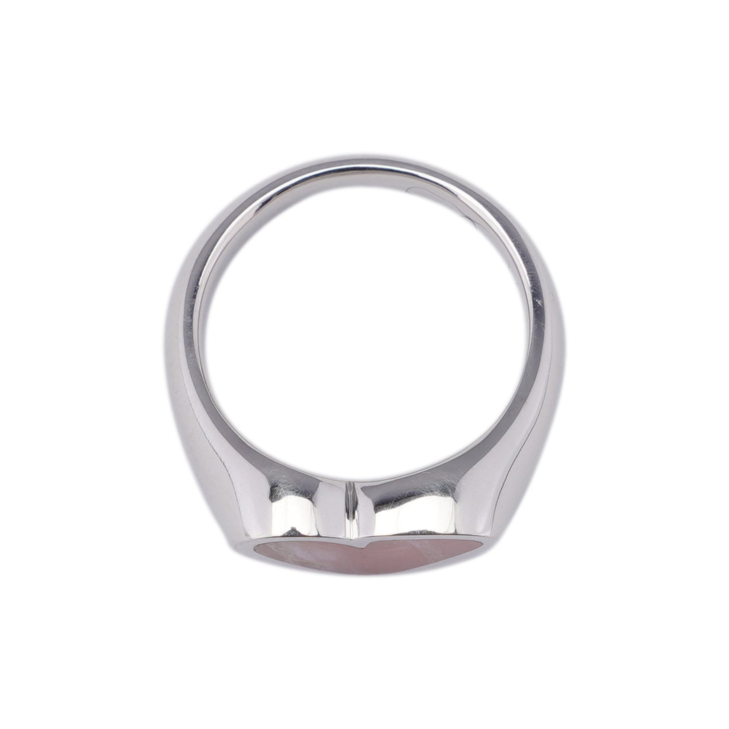 ROUGH HEART PINK OPAL STONE RING SLV / 33:PNK