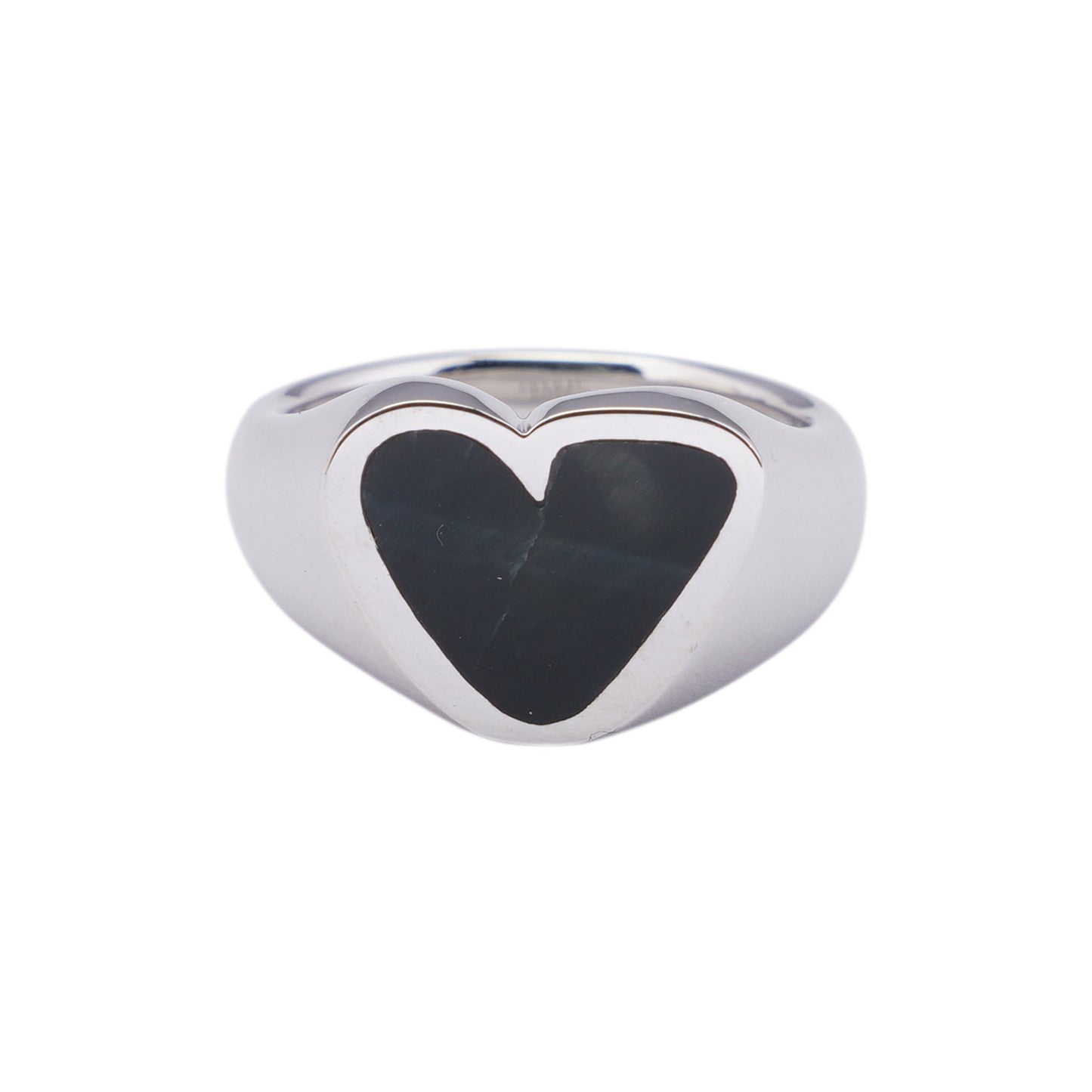 HEART STONE RING SLV / 91