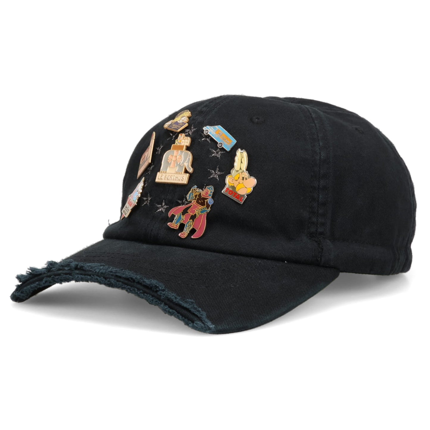 VINTAGE CAP & PINS BLACK PIN BADGE BOLOCAP / BLACK