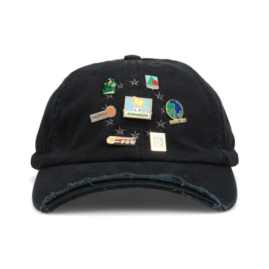 VINTAGE CAP & PINS BLACK PIN BADGE BOLOCAP / BLACK