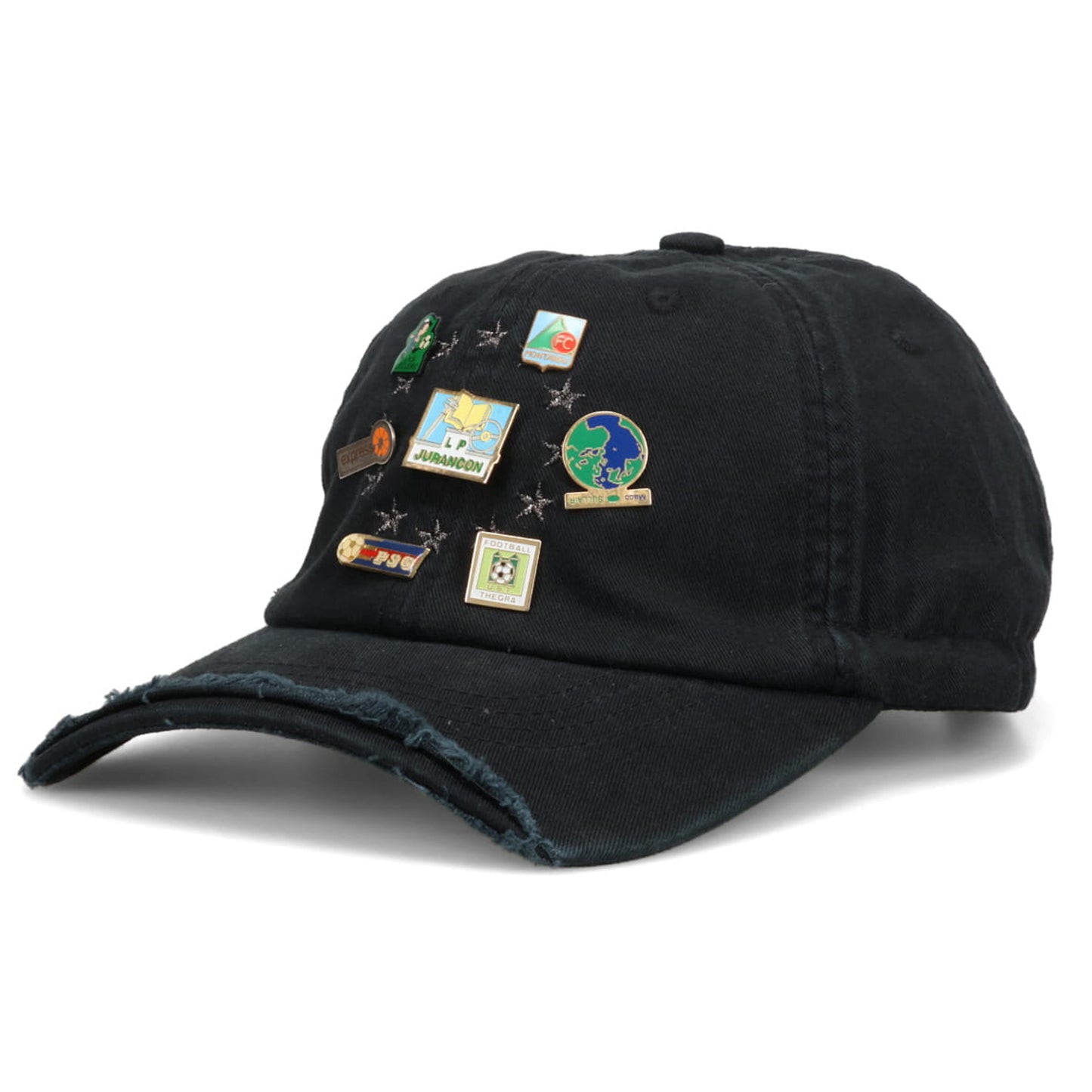 VINTAGE CAP & PINS BLACK PIN BADGE BOLOCAP / BLACK