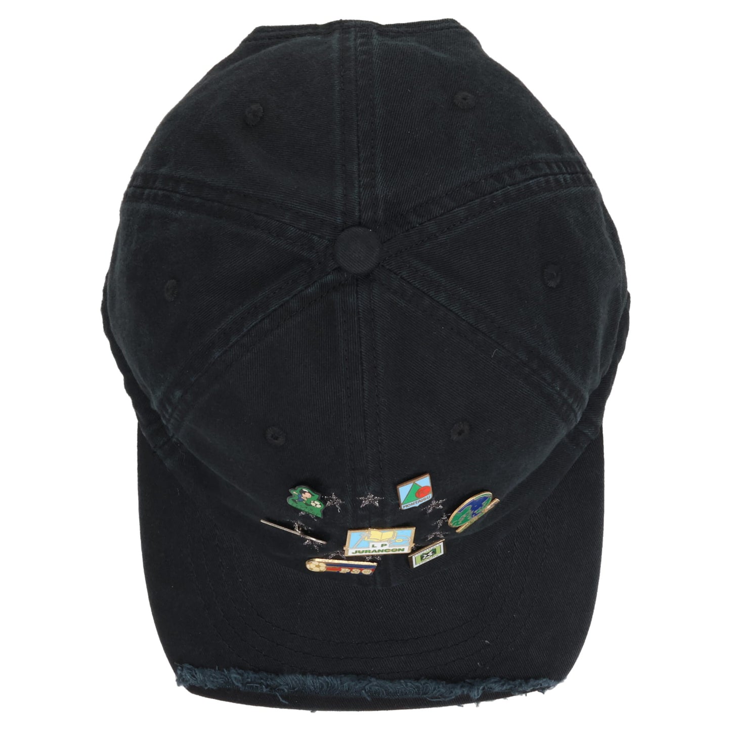 VINTAGE CAP & PINS BLACK PIN BADGE BOLOCAP / BLACK