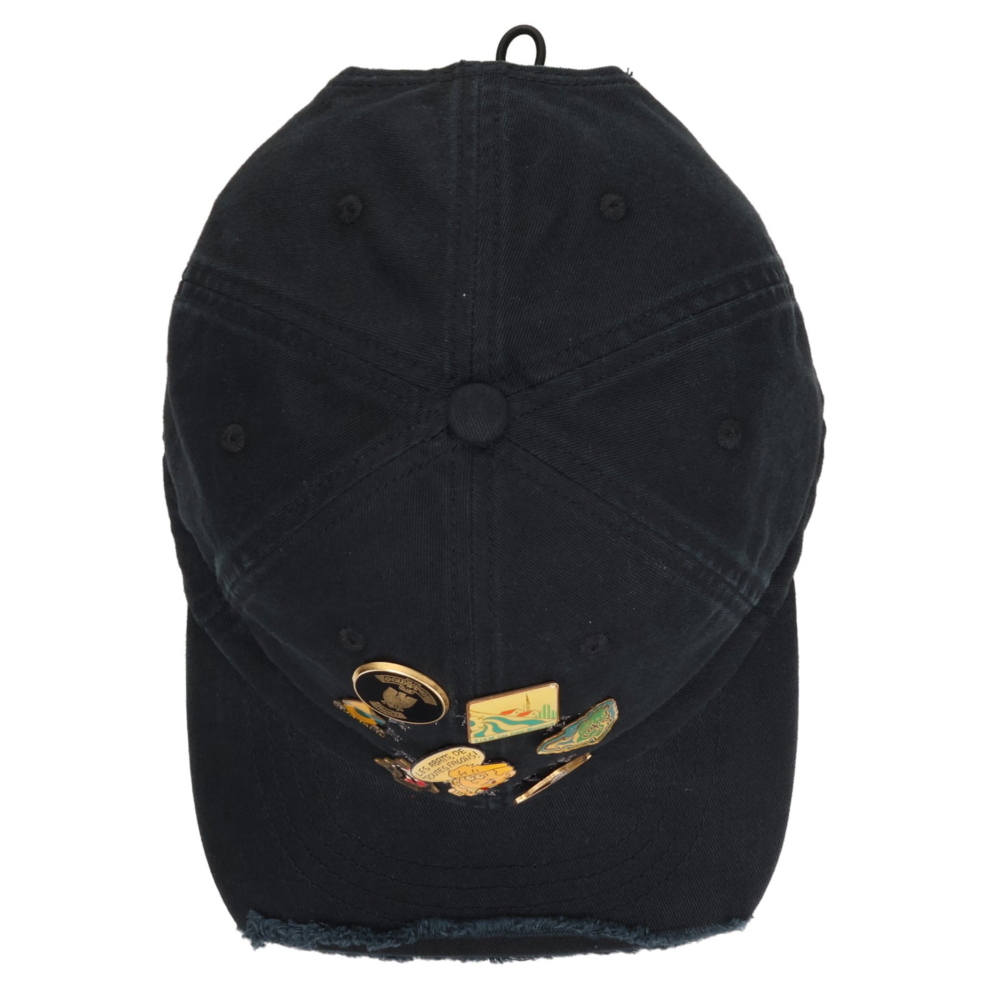 VINTAGE CAP & PINS BLACK PIN BADGE BOLOCAP / BLACK