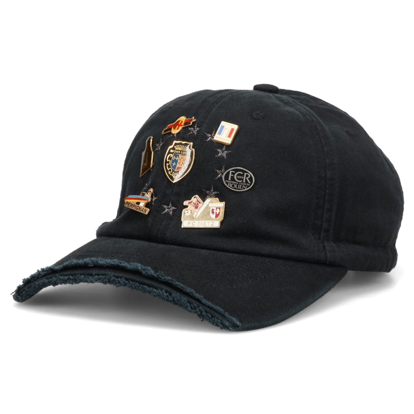 VINTAGE CAP & PINS BLACK PIN BADGE BOLOCAP / BLACK