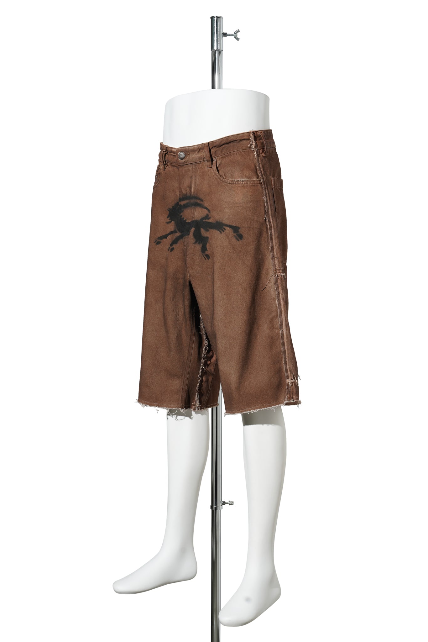 BROWN DENIM BROWN BERMUDA DENIM / BROWN