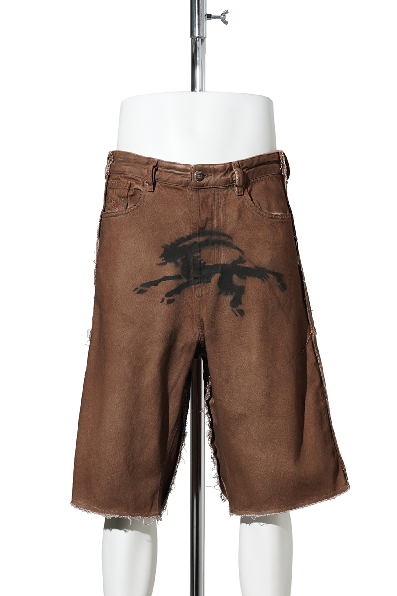 BROWN DENIM BROWN BERMUDA DENIM / BROWN