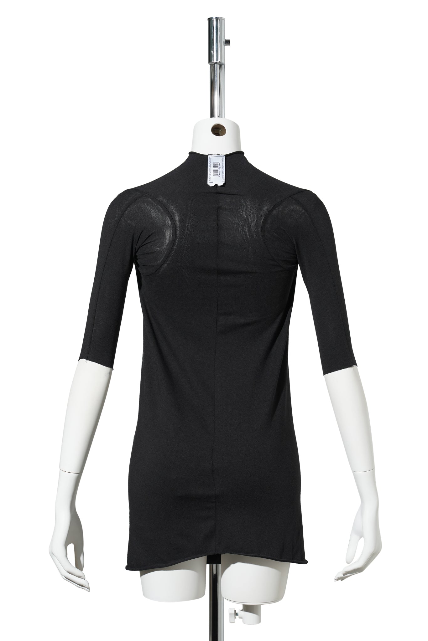 STRETCH COTTON BLACK RHINESTONE GOAT TEE / BLACK