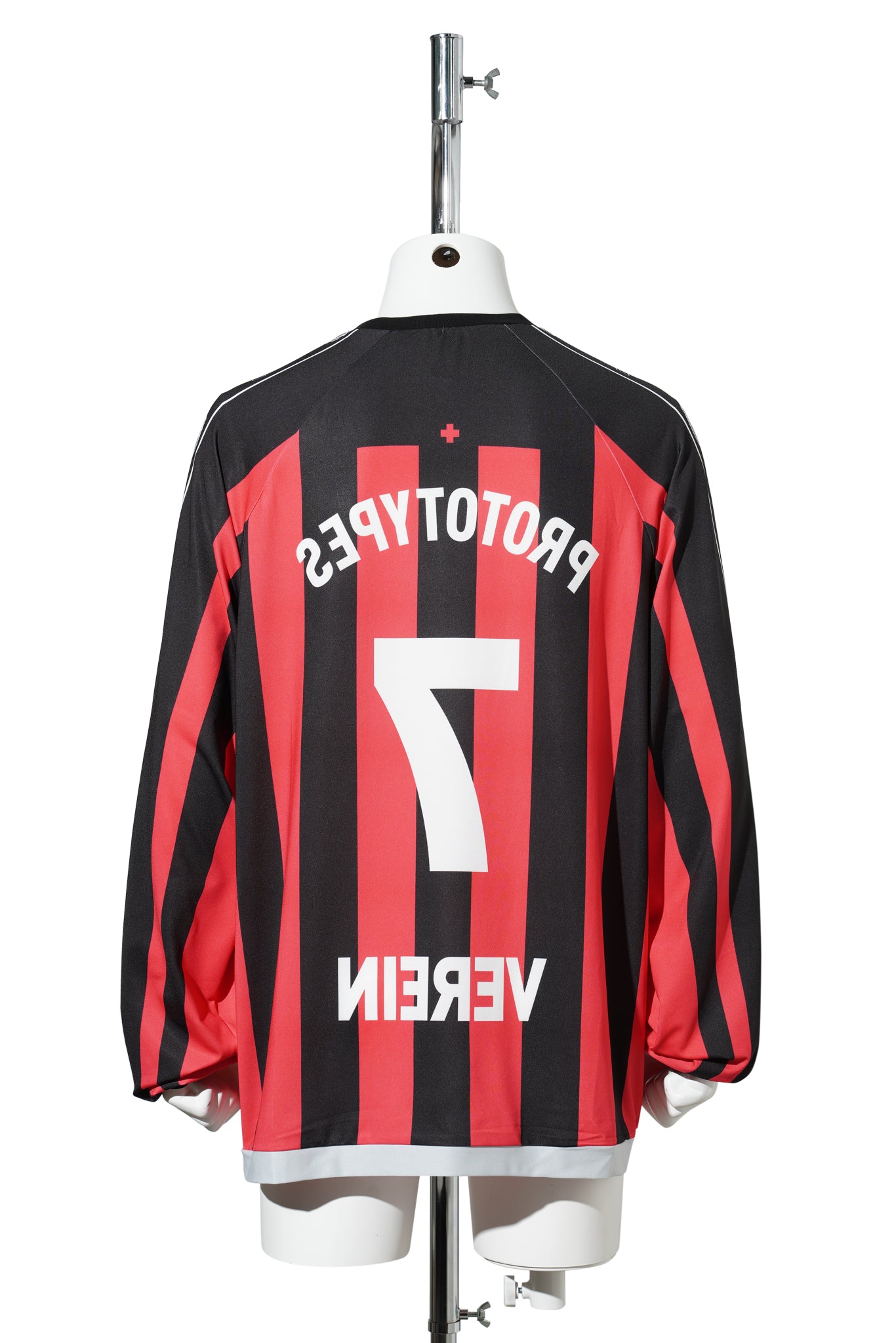 PRINTED POLYESTER GREY INSIDE OUT FOOTBALL LONGSLEEVE / GREY