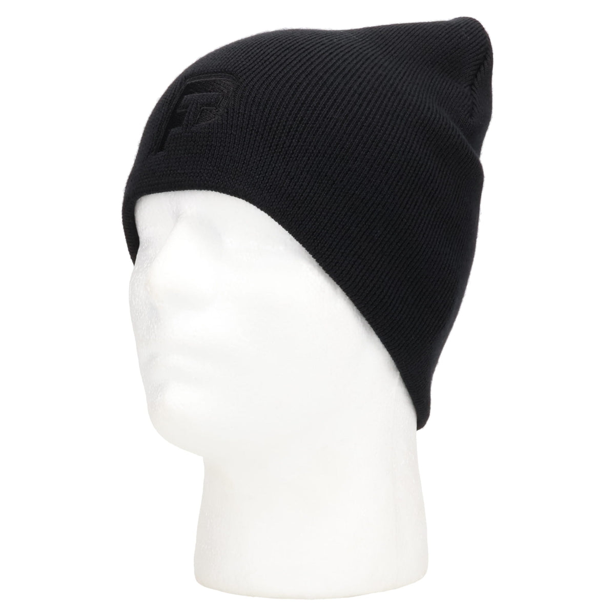 "P" BEANIE / BLACK