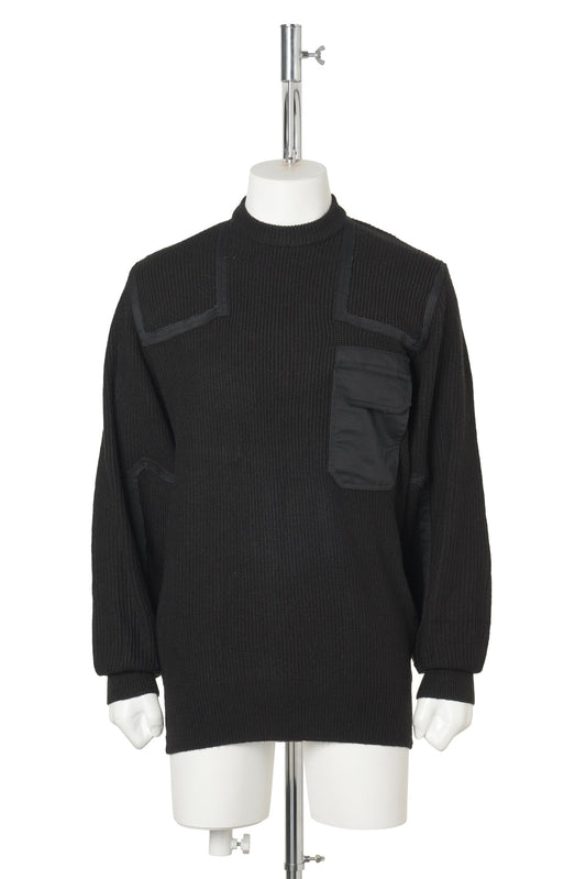 BOX PLEAT KNIT / BLACK