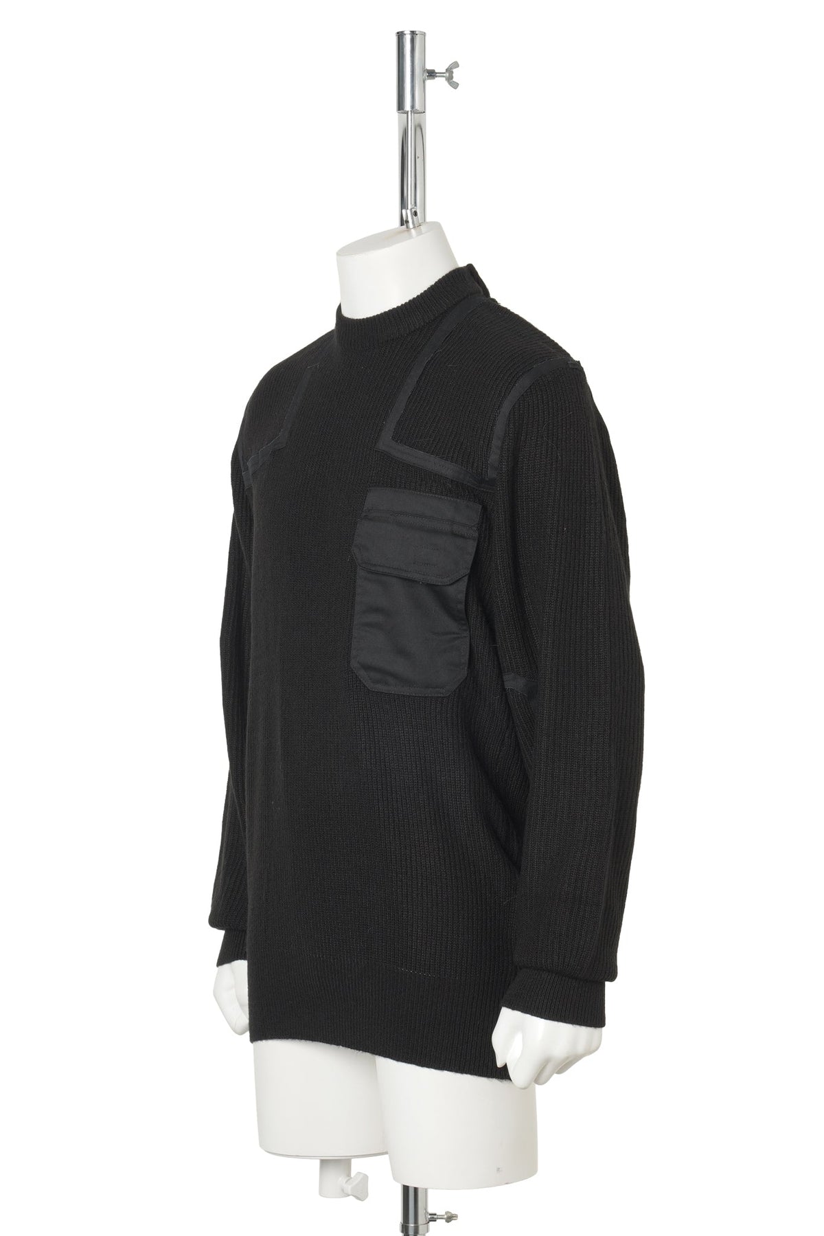 BOX PLEAT KNIT / BLACK