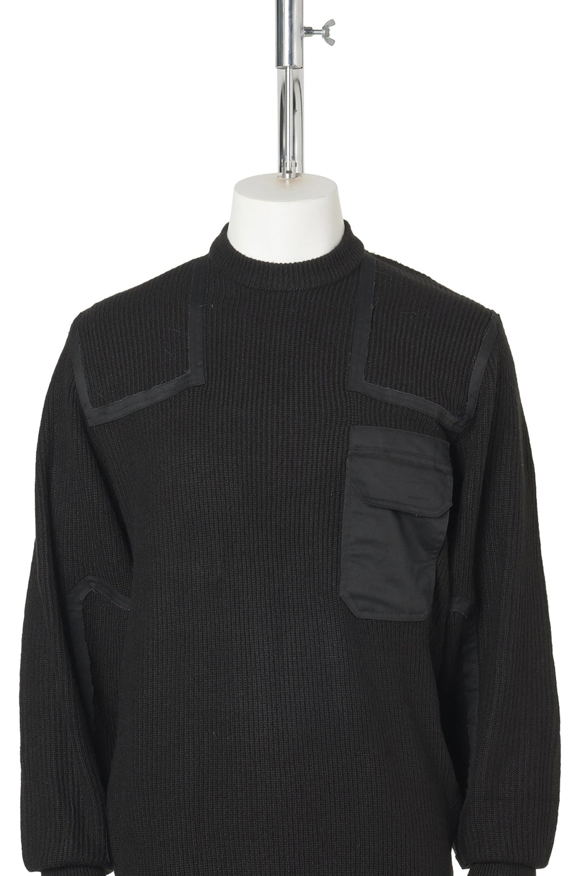 BOX PLEAT KNIT / BLACK
