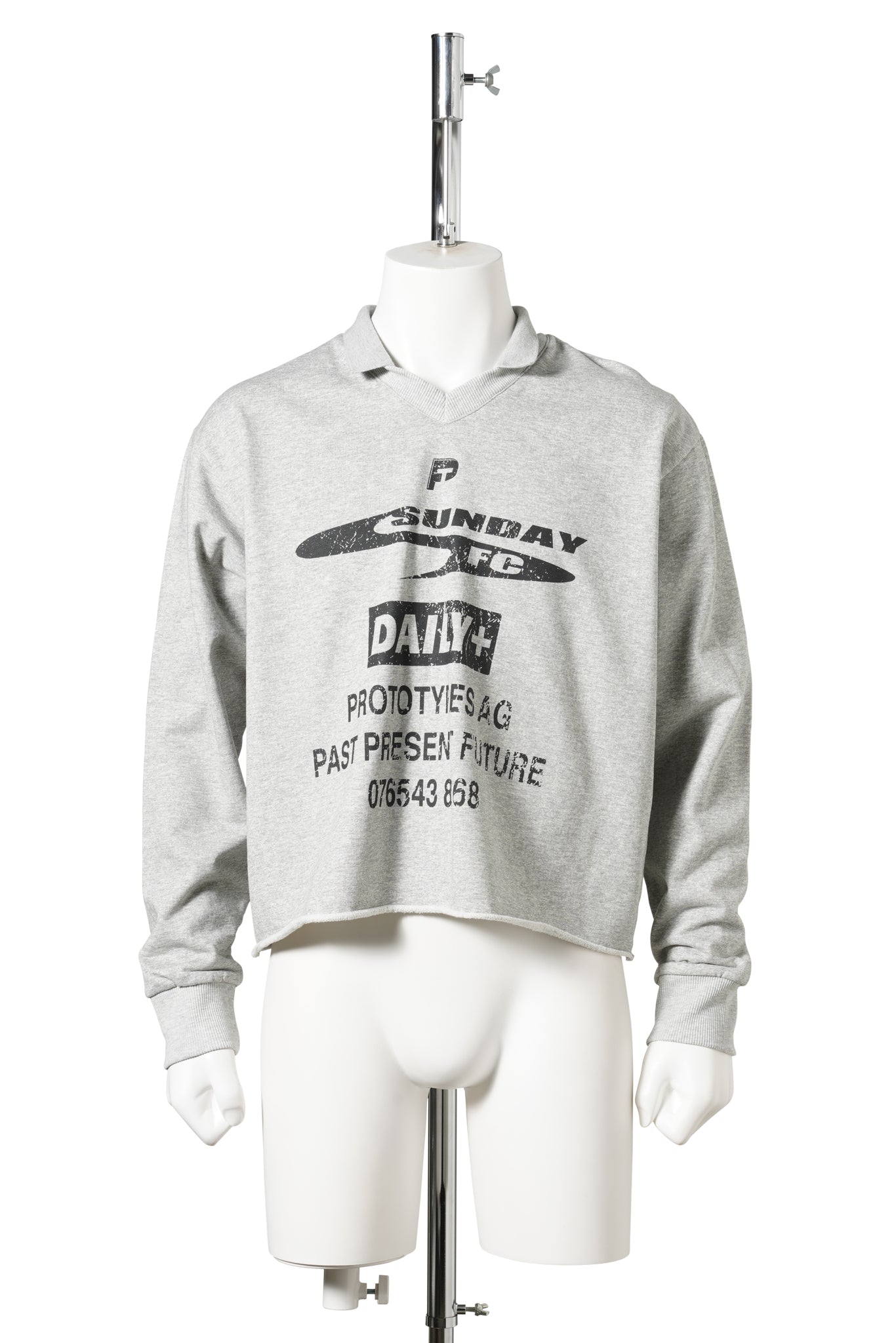 SHRUNKEN SWEATSHIRT / GREY