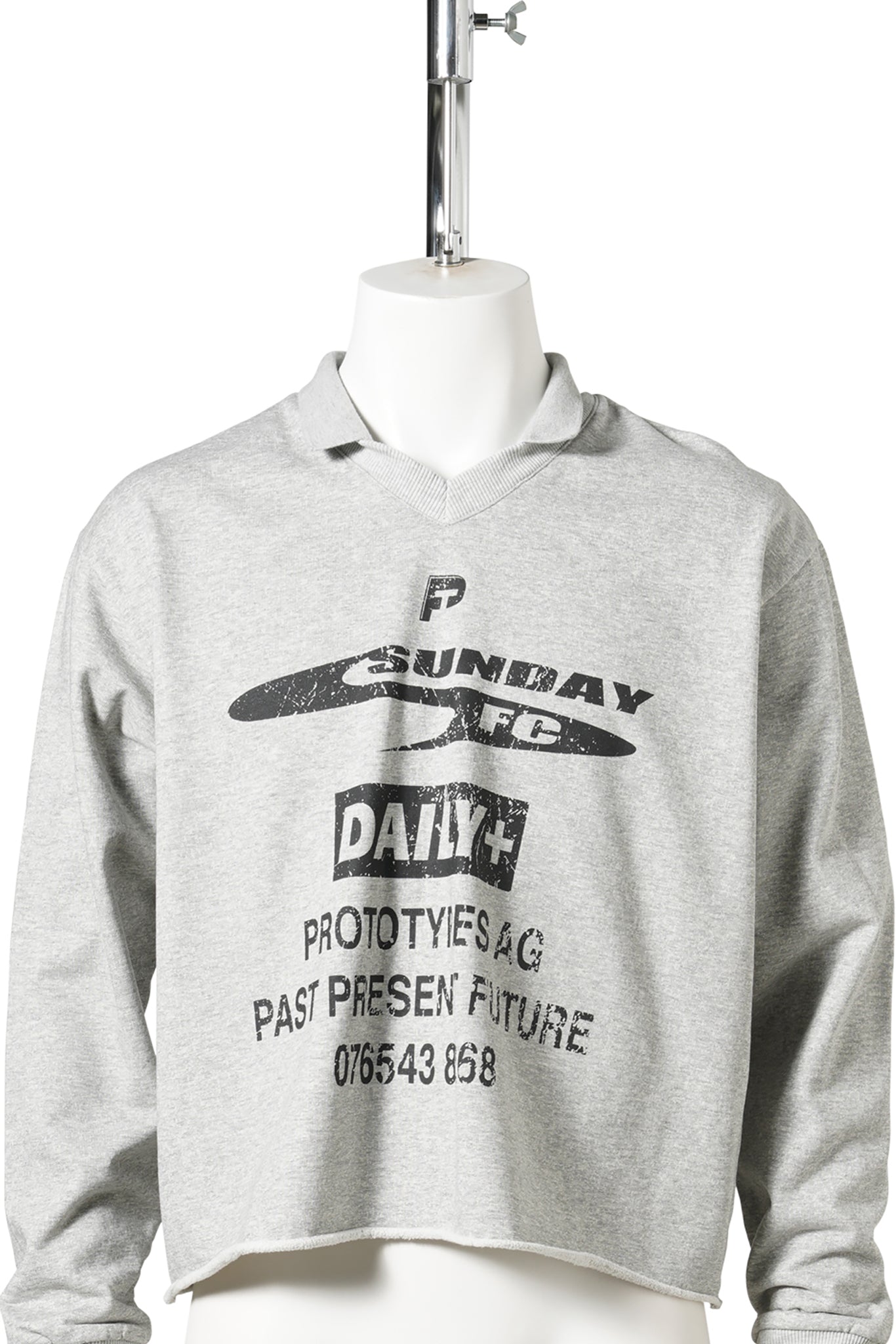 SHRUNKEN SWEATSHIRT / GREY