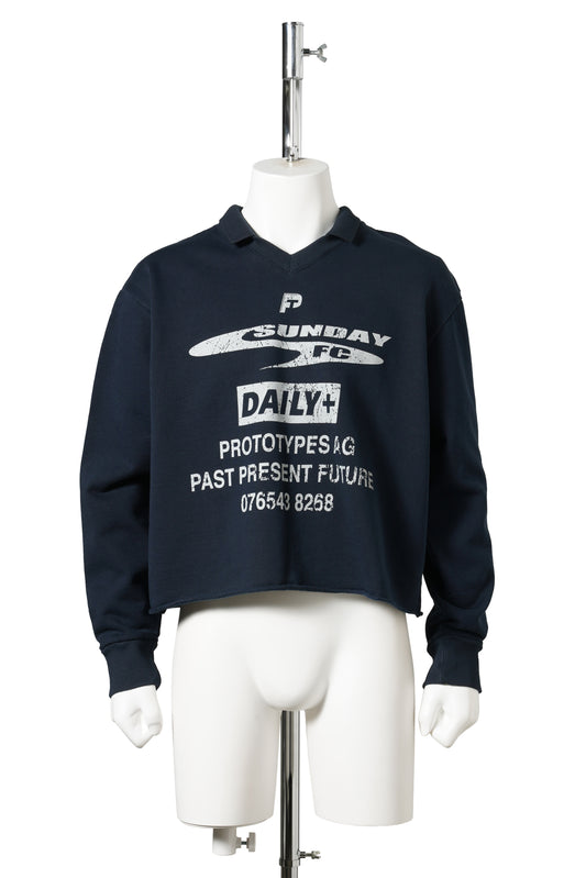 SHRUNKEN SWEATSHIRT / NAVY
