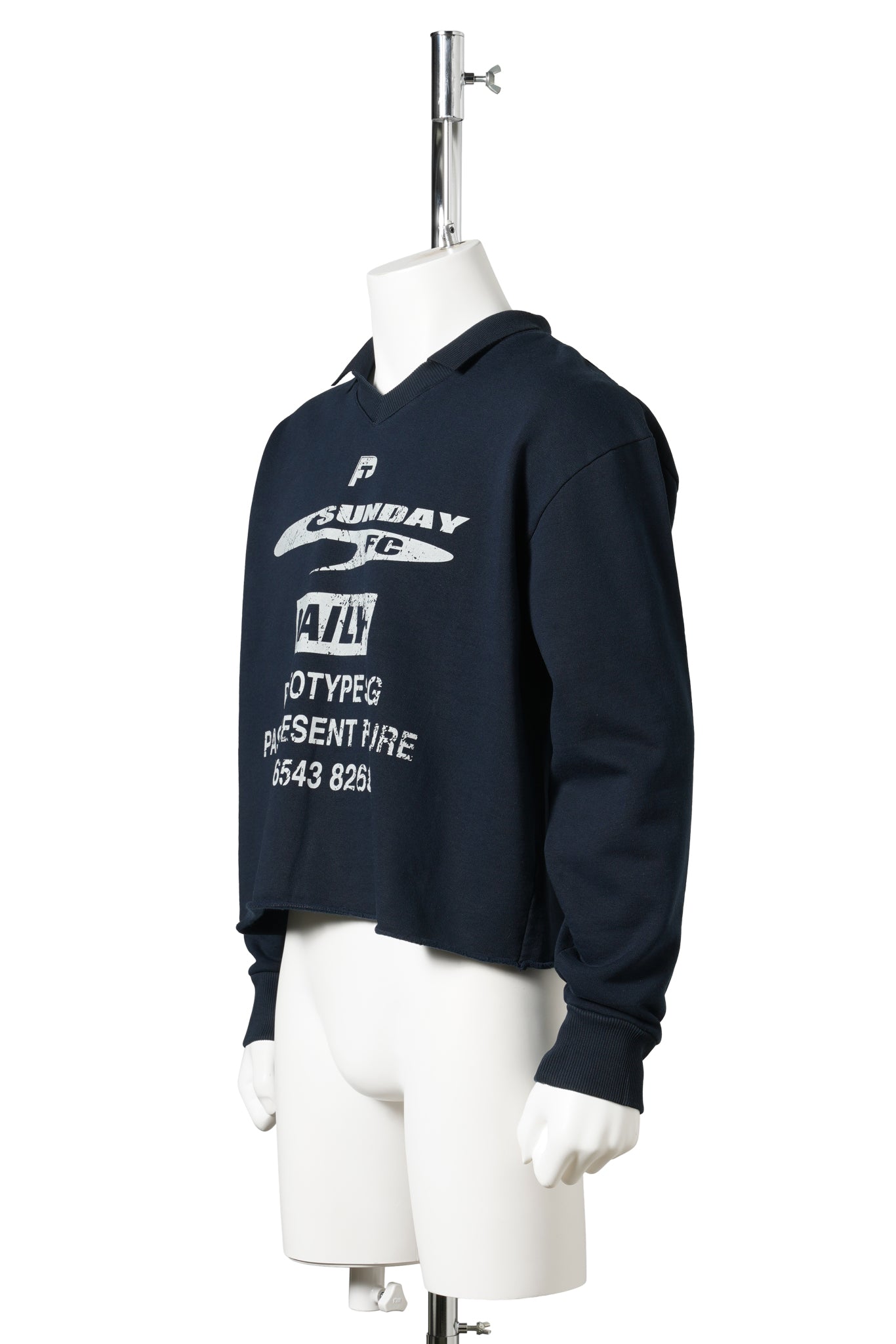 SHRUNKEN SWEATSHIRT / NAVY