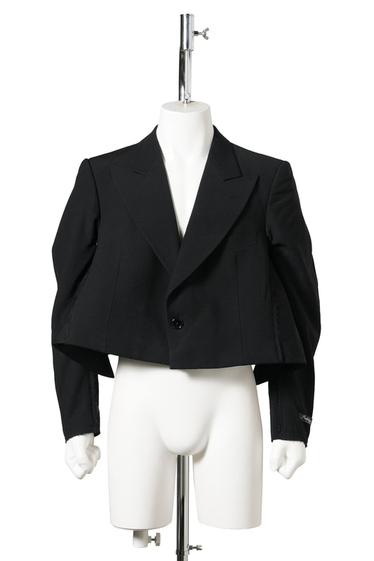 TWO WAY TAILORED JACKET / BLACK