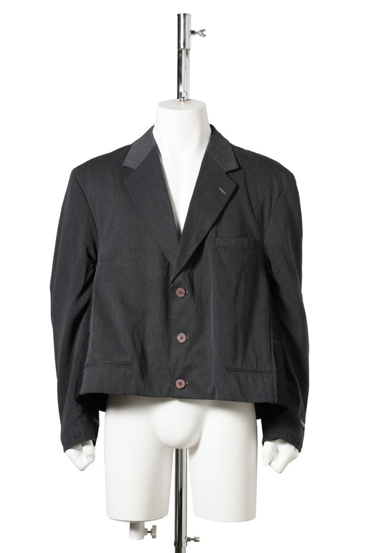 TWO WAY TAILORED JACKET / BLACK