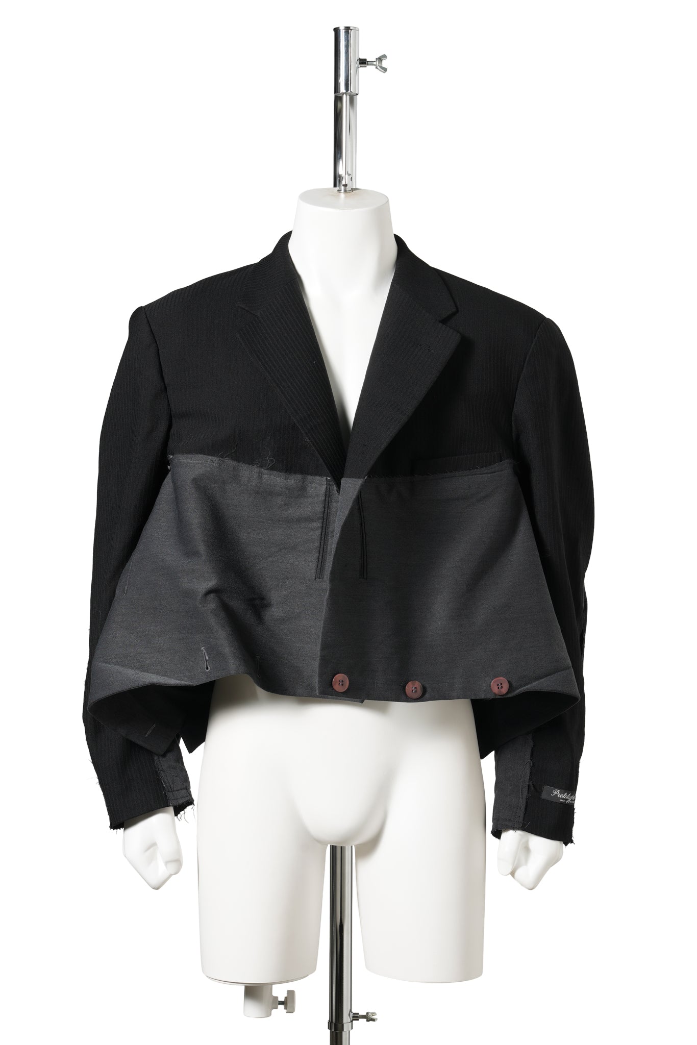 TWO WAY TAILORED JACKET / BLACK