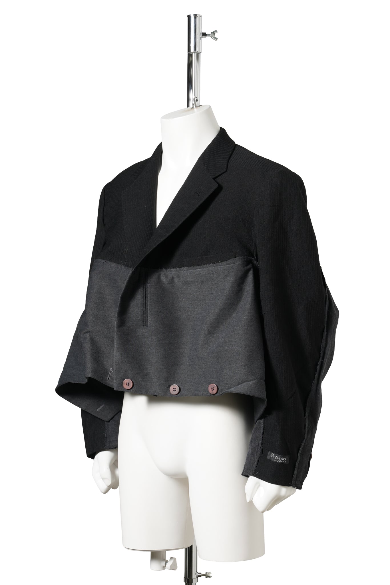 TWO WAY TAILORED JACKET / BLACK