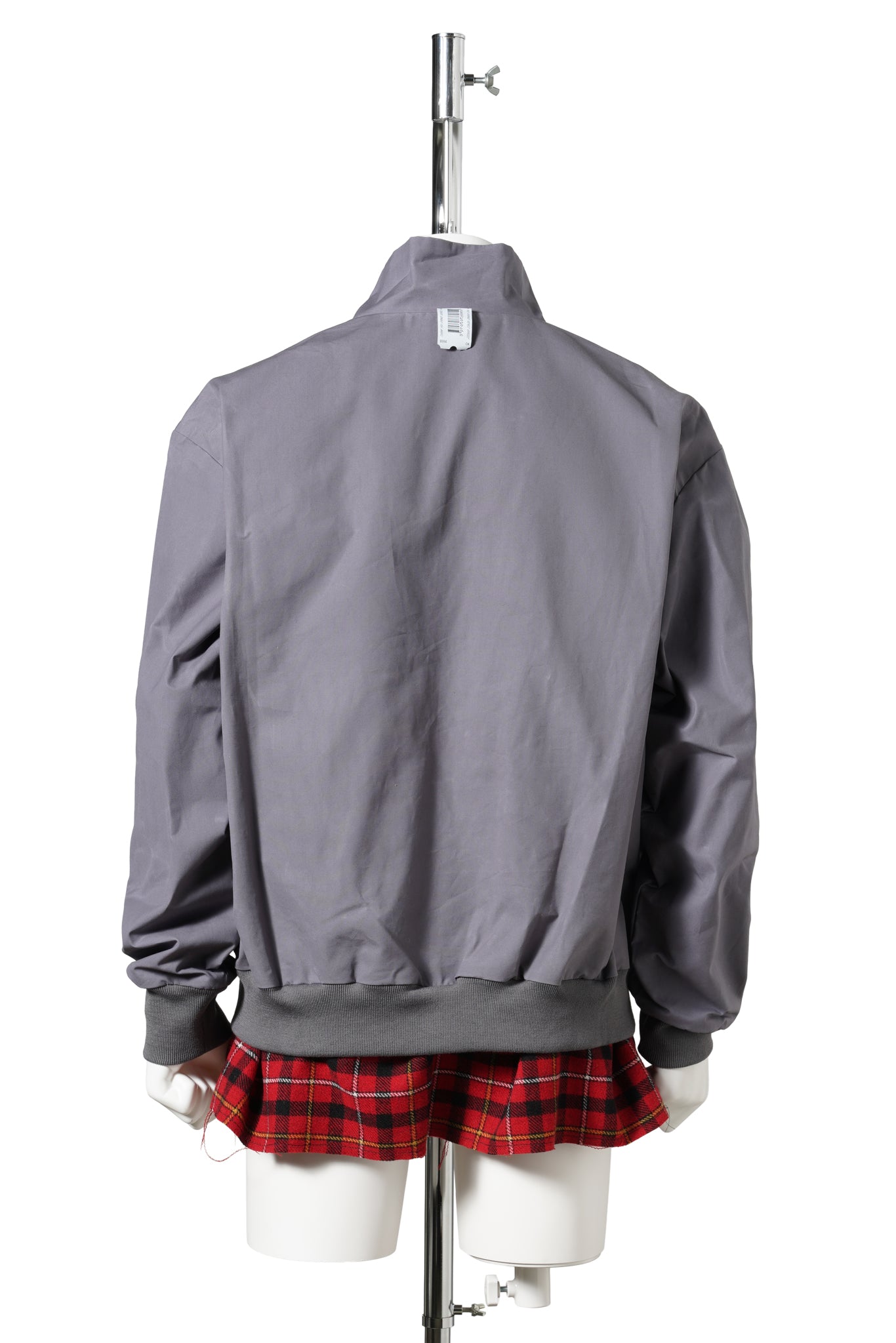 WAXED HARRINGTON JACKET / GREY