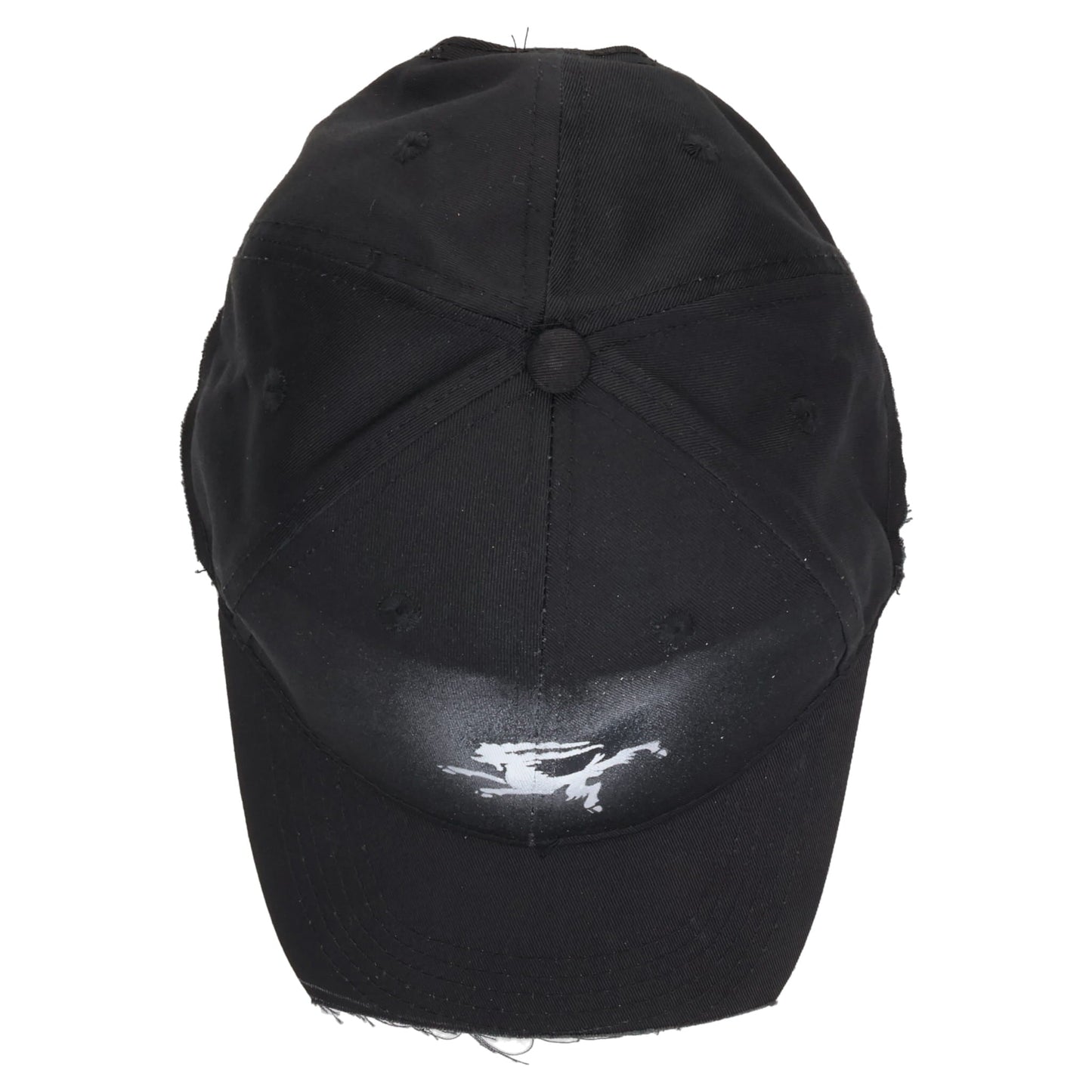 SPRAYED CUT OUT GOAT CAP / BLACK