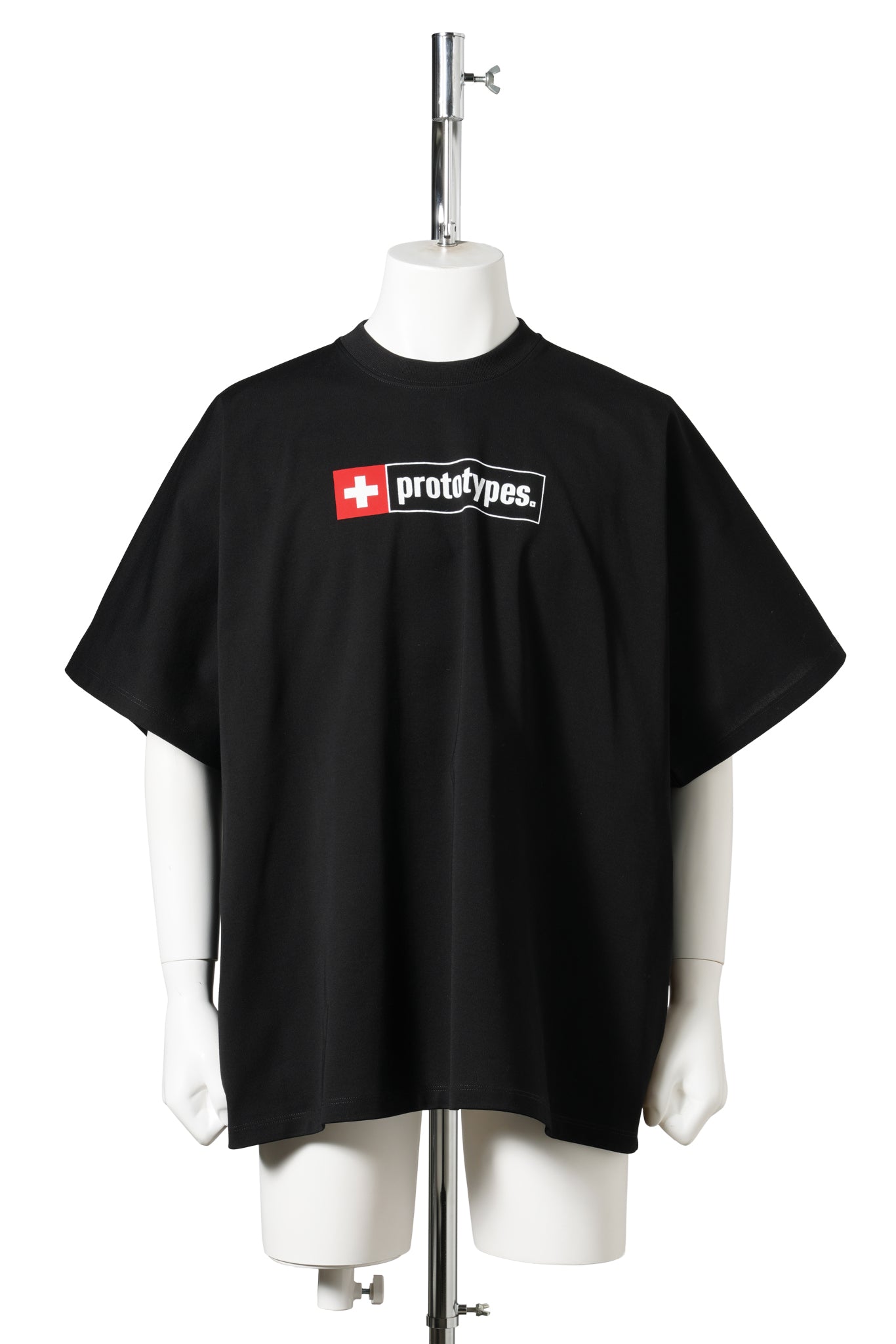 CROSS LOGO PRINTED TEE / BLACK