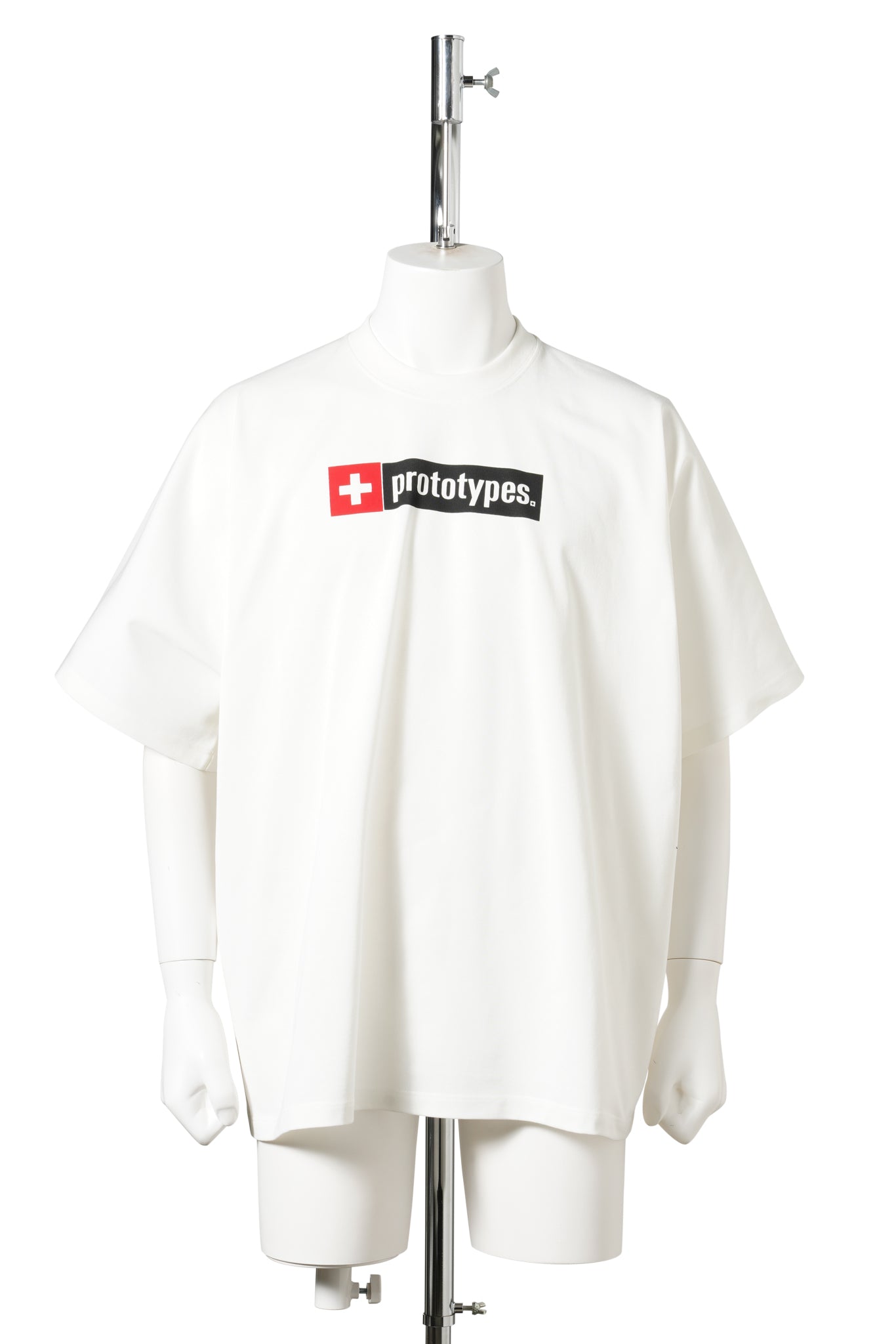 CROSS LOGO CLASSIC PRINTED TEE / WHITE
