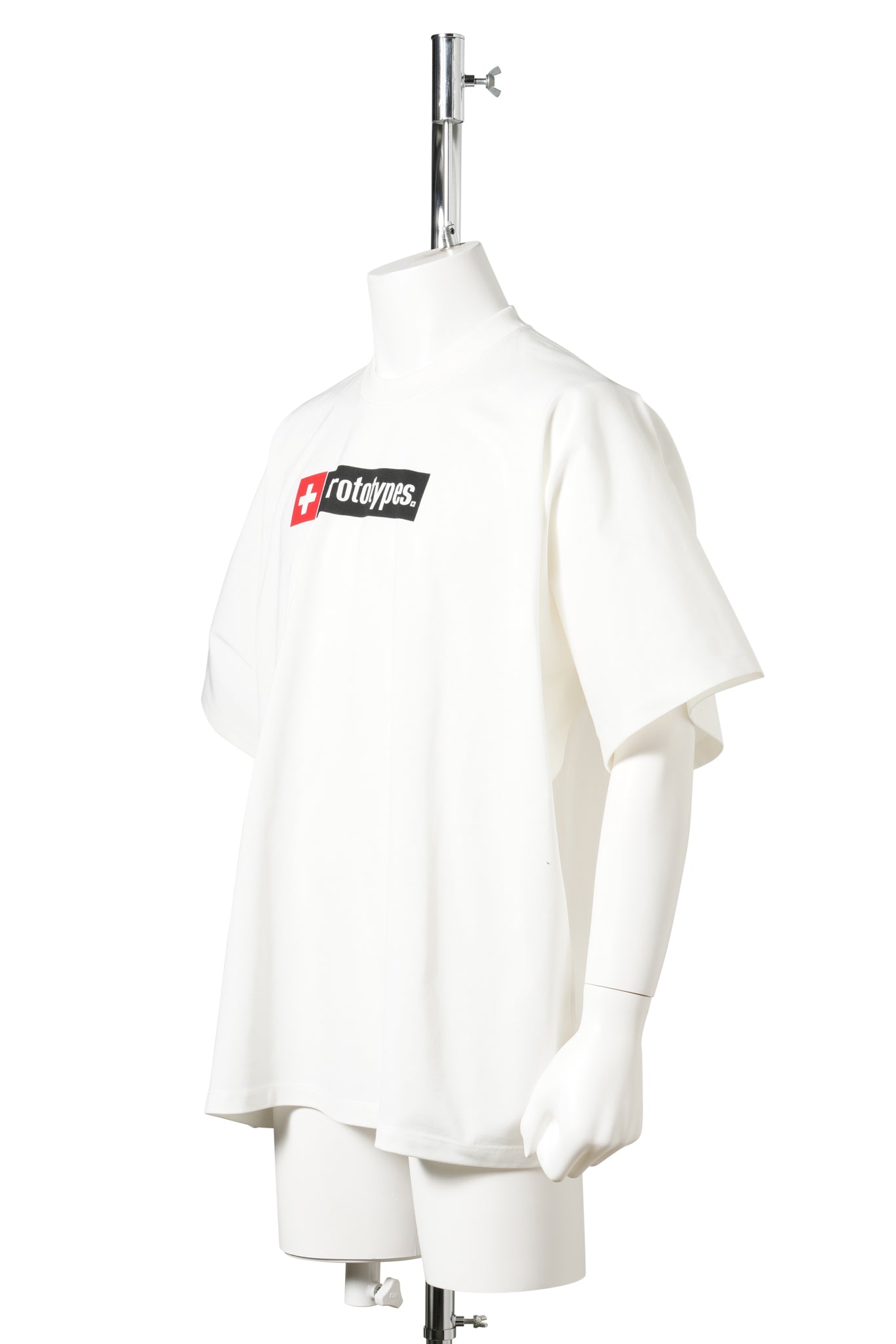 CROSS LOGO CLASSIC PRINTED TEE / WHITE
