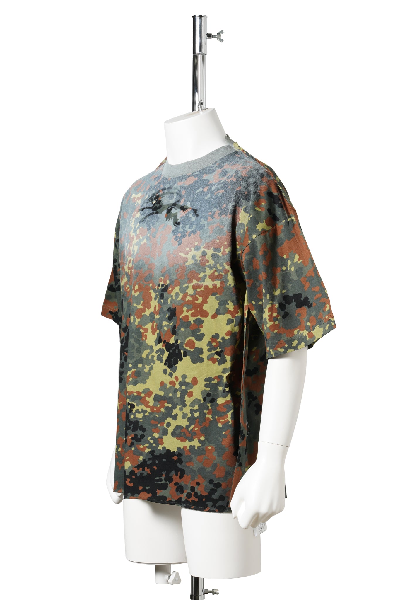 GOAT STENCIL CAMO TEE / GREEN
