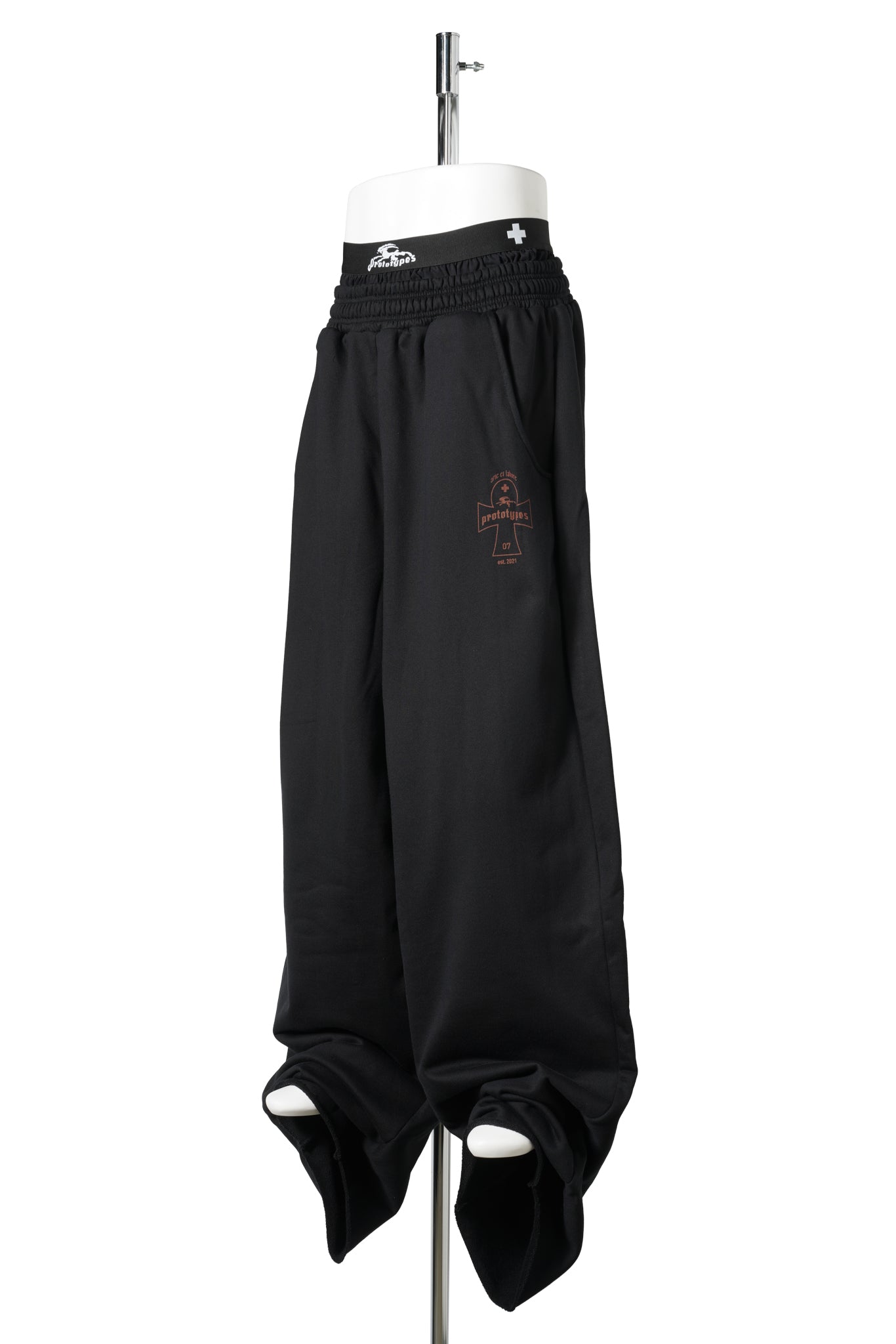 WAISTBAND SWEATPANTS / BLACK